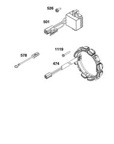 Part Location Diagram of 846899 Briggs and Stratton Wire assembly